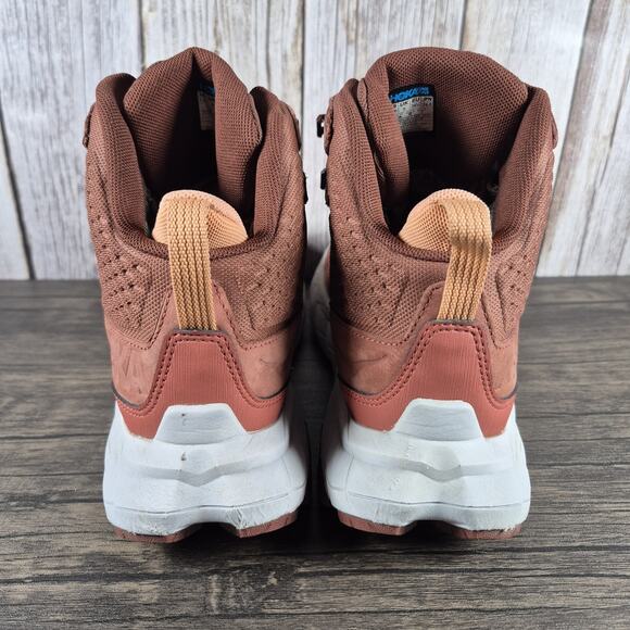 Hoka One One Anacapa Mid GTX Hiking Shoes Women's 7.5 B Hot Sauce CherryMahogany - Picture 4 of 9